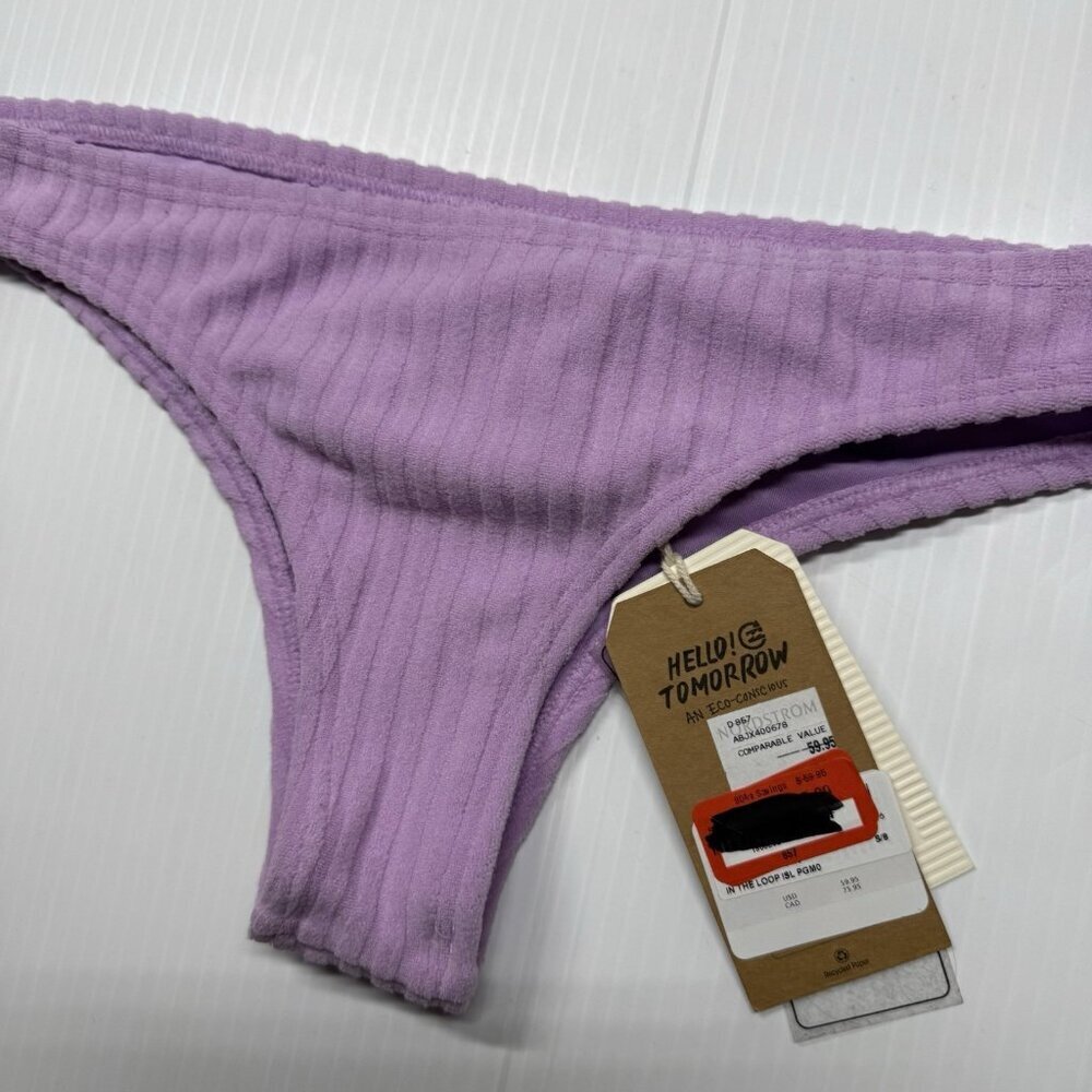Billabong Women's Purple In The Loop Tropic Swim Bikini Bottom Size Small NWT - Picture 5 of 9